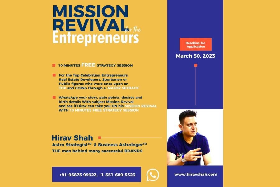 Meet Hirav Shah – The Renowned Astro Business Strategist On A Mission Revival For All Entrepreneurs   