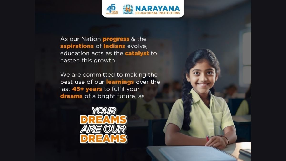 A renewed approach: Narayana Educational Institutions launches “Your Dreams Are Our Dreams” Campaign