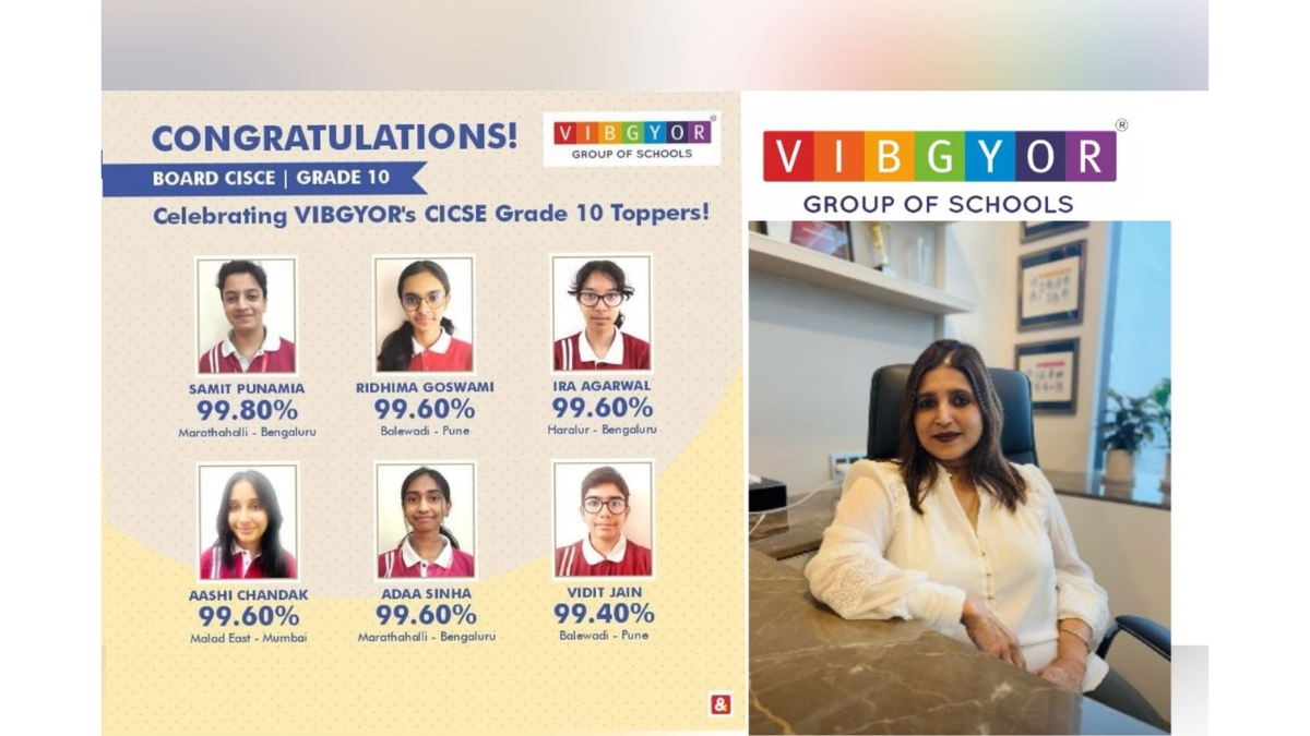 VIBGYOR High Students Achieve Top Scores in ICSE 10th Board Examinations