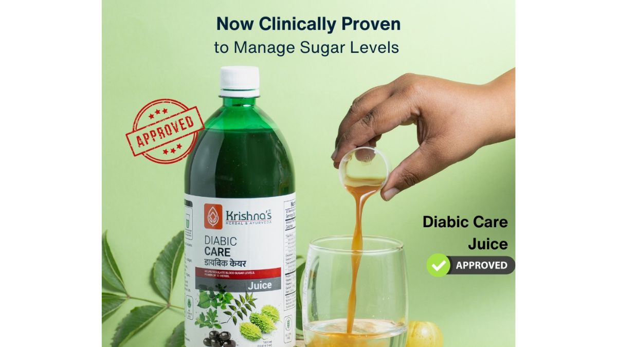 Krishna’s Ayurveda Diabic Care Juice Clinically Proven to Reduce Blood Sugar Levels in 12 Weeks