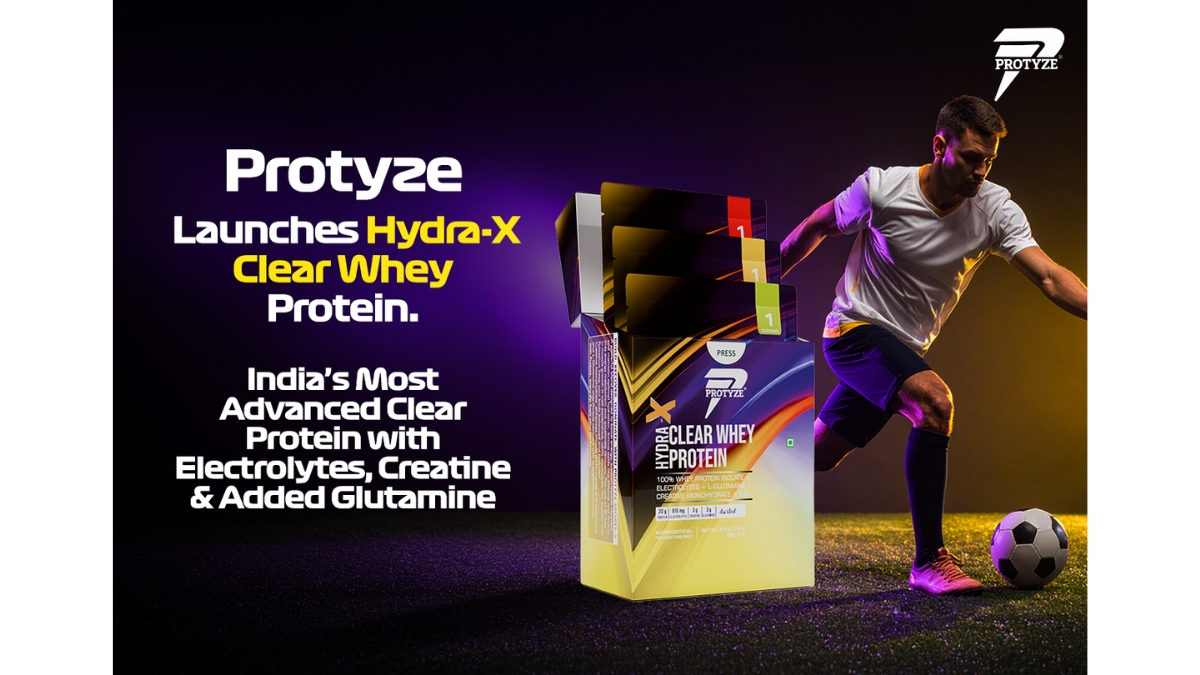 <div>Protyze Launches HYDRA-X: India’s An Advanced Clear Protein with Electrolytes, Creatine & Glutamine.</div>