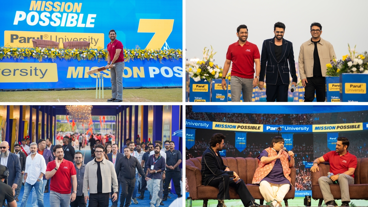 Ms Dhoni Inspires The Youth of Parul University At Its Mission Possible 2025, Telling The Nation, “Yahan Possible Hai”