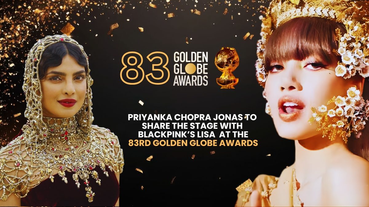Priyanka Chopra Jonas to appear with the Blackpink fame Lisa on the 83rd Golden Globe Awards.