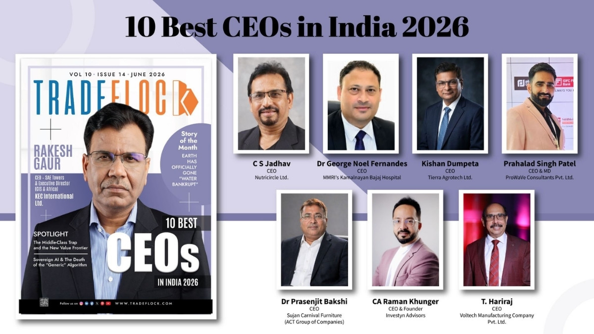 10 Best CEOs in India 2026 Officially Announced By TradeFlock Magazine