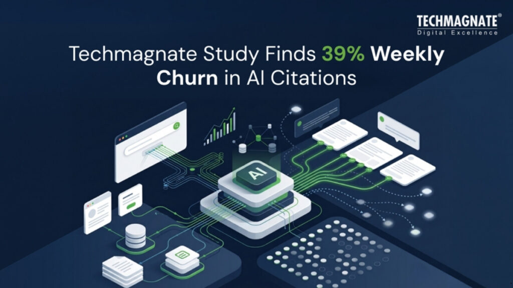 Techmagnate Study Finds AI Platforms Drop 39% of Cited Brands Every Week, Signals Shift in How AI Visibility Should Be Measured