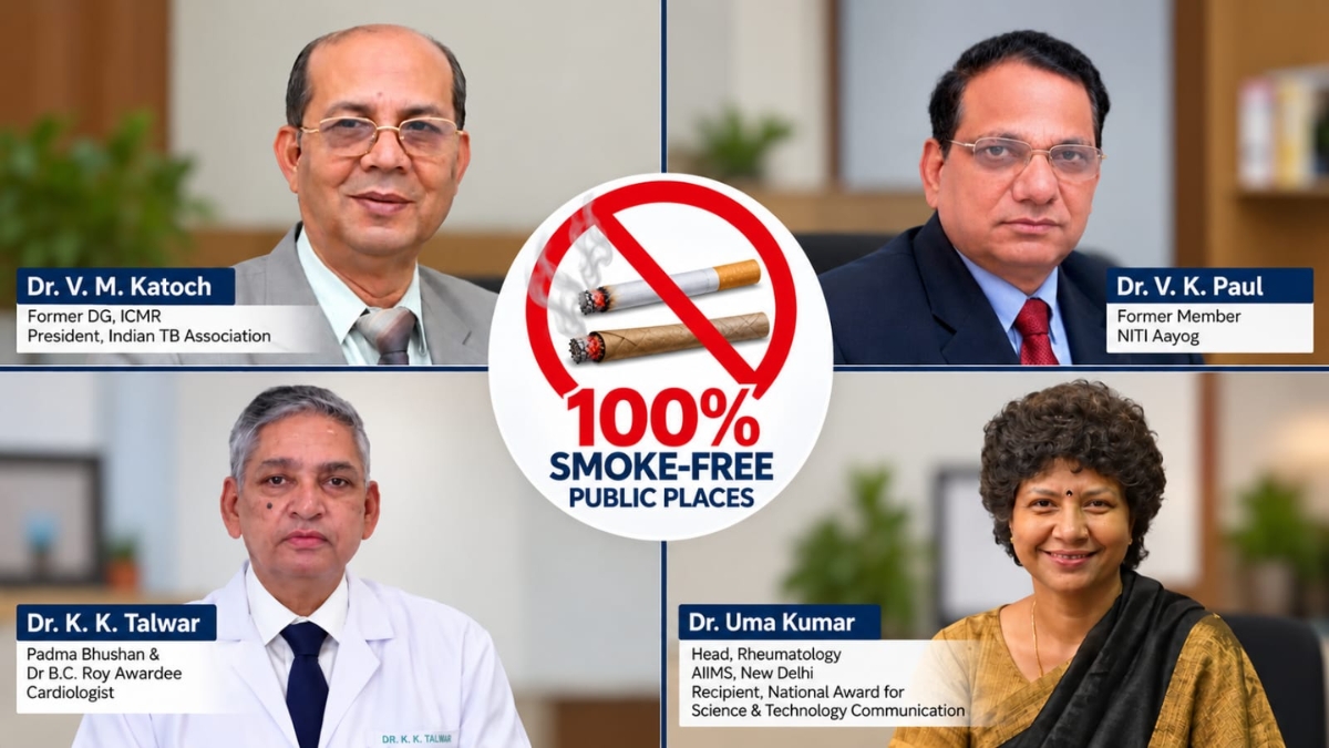 3.25 lakh Indians die annually from second-hand smoke: Experts seek 100% smoke-free public   places